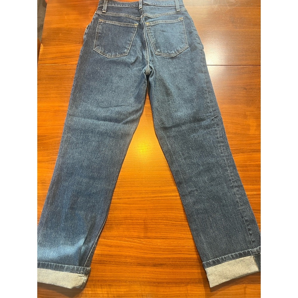 Abercrombie & Fitch 90s Straight Jeans Ultra High Rise Womens 26 2‎ Dark Wash - Picture 5 of 6